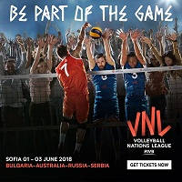 2018 FIVB Volleyball Nations League - Билети © 2018 FIVB Volleyball Nations League - Билети ©